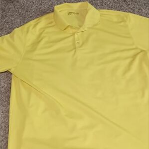 Men's Nike Golf Dri-Fit Polo Shirt Sz XXL Color Yellow Swoosh Tennis